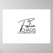 Feestelijke Chaos Coördinator | Elegant vakantiege Poster (Voorkant)