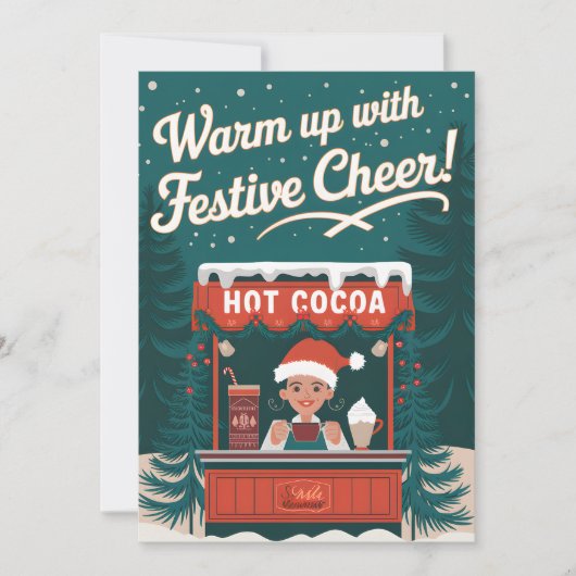 Feestelijke Cheer - Christmas Kaart (Voorkant)