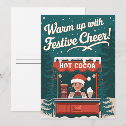 Feestelijke Cheer - Christmas Kaart (Voorkant / Achterkant)
