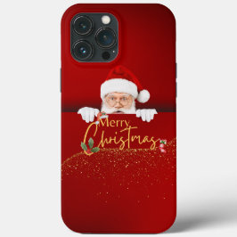 Feestelijke Cheer: Santa Claus Merry Christmas iPh Case-Mate iPhone Case