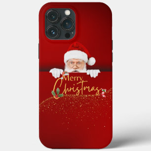 Feestelijke Cheer: Santa Claus Merry Christmas iPh Case-Mate iPhone Case