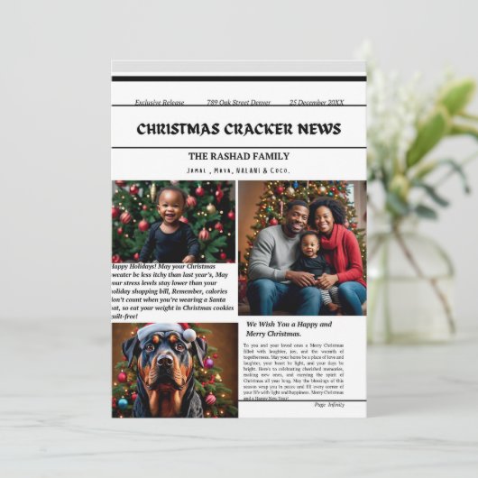 Feestelijke Cheer: Vrolijke kerst Kaart voor gelie (Staand voorkant)