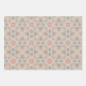 Feestelijke Cheetah Roze Vakantie Gem Tone Inpakpapier Vel (Voorkant 3)