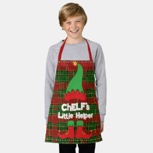Feestelijke Chef Elf Little Helper Red Green Tarta Schort