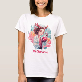 Feestelijke Chemicus Meisje Waterverf Wetenschap K T-shirt