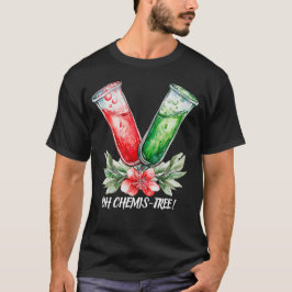Feestelijke Chemische Reageerbuis Pun Kunst T-shirt