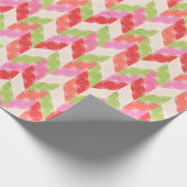 Feestelijke Chevron kerst Cadeaupapier (Hoek)