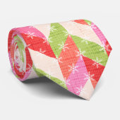 Feestelijke Chevron kerst Stropdas (Opgerold)
