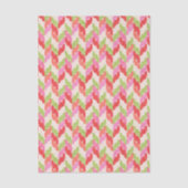 Feestelijke Chevron kerst Tissuepapier (Voorkant)