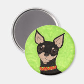 Feestelijke Chihuahua Magneet (Voorkant / Achterkant)