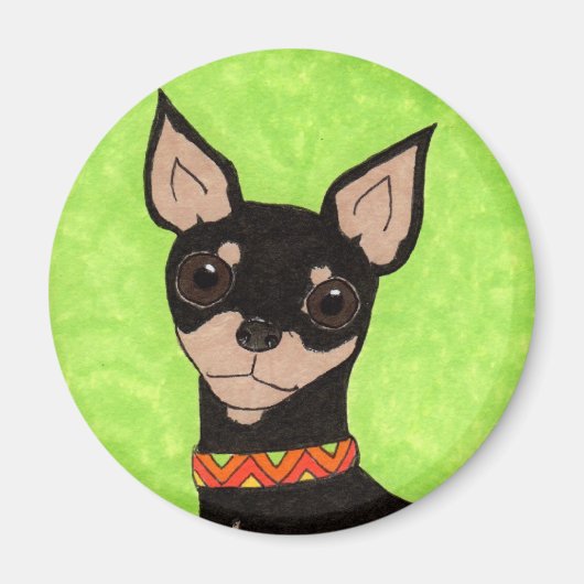 Feestelijke Chihuahua Magneet (Voorkant)