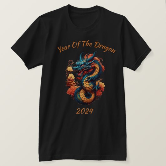 Feestelijke Chinese Nieuwjaar Dragon T-shirt (Design voorkant)
