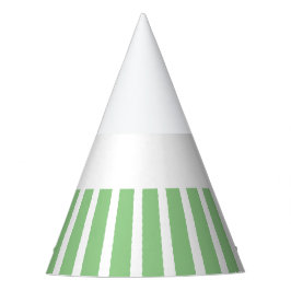 Feestelijke chique lichtgroene verticale strepen o feesthoedjes