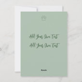 Feestelijke chocoladebruine labrador met kerstmann feestdagenkaart (Achterkant)