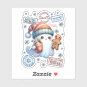 Feestelijke Christmas Ghost Sticker (Vel)