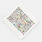 Feestelijke Christmas Spirit servetten (Hoek)