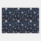 Feestelijke Christmas Wrapping Flat Sheet - Set va Inpakpapier Vel (Voorkant)