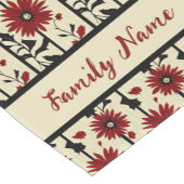 Feestelijke Chrysanthemum en Holly Korte Tafelloper (Hoek)