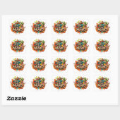 Feestelijke Cinco de Mayo Vierkante Sticker (Vel)