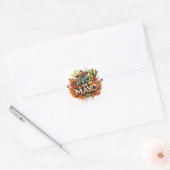 Feestelijke Cinco de Mayo Vierkante Sticker (Envelop)