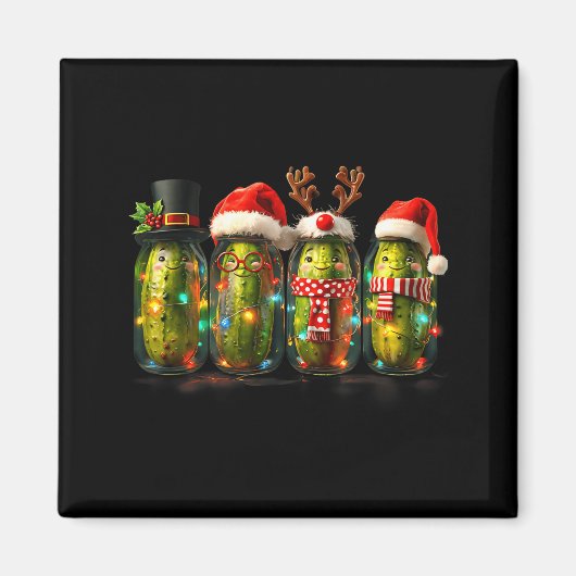 Feestelijke Ckle Pot Meme Kerstverlichting Kerstma Magneet (Voorkant)