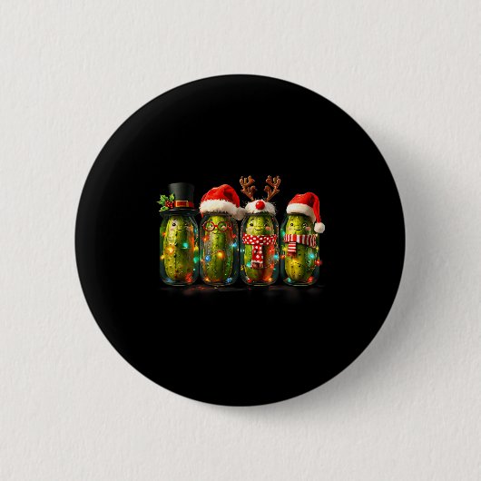 Feestelijke Ckle Pot Meme Kerstverlichting Kerstma Ronde Button 5,7 Cm (Voorkant)