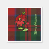 Feestelijke Clan MacDuff Plaid Vakantie Servetten (Voorkant)