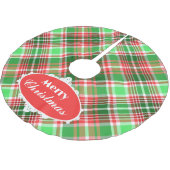 Feestelijke Classic Rood Groen Wit Kerstspel Kerstboom Rok (Gekanteld)