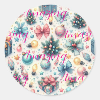 Feestelijke Classic Round Sticker