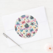 Feestelijke Classic Round Sticker (Envelop)