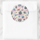 Feestelijke Classic Round Sticker (Tas)