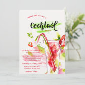 Feestelijke Cocktail Confetti Company Kerstmis I Kaart (Staand voorkant)