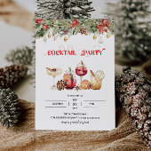 Feestelijke cocktailparty kaart