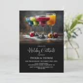 Feestelijke Cocktailparty Kaart (Staand voorkant)