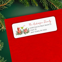 Feestelijke cocktails en maretak Kerst mailing