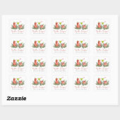 Feestelijke Cocktails Koppel Kerstmis Vierkante Sticker (Vel)