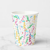 Feestelijke Confetti- en Sliertenfeest Partij Even Papieren Bekers (Links)