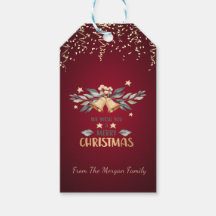 Feestelijke confetti, Kerstbellen,Rood