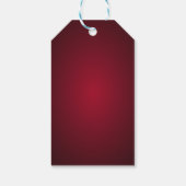 Feestelijke confetti, kerstbellen, ster, rood cadeaulabel (Achterkant)