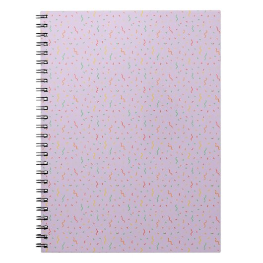 Feestelijke Confetti Notitieboek (Voorkant)