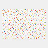 Feestelijke Confetti Viering Inpakpapier Vel (Voorkant)