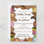 Feestelijke Cookie Swap Bakverkoop Feest Kaart (Voorkant)