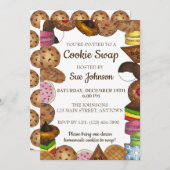 Feestelijke Cookie Swap Bakverkoop Feest Kaart (Voorkant / Achterkant)