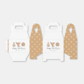 Feestelijke Cookie Trio Kerstgunstbox Bedankdoosjes (Uitgevouwen)