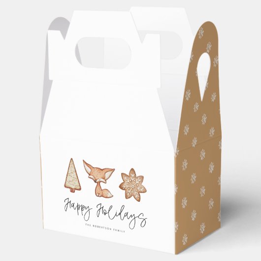 Feestelijke Cookie Trio Kerstgunstbox Bedankdoosjes (Geopend)