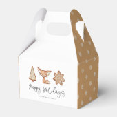 Feestelijke Cookie Trio Kerstgunstbox Bedankdoosjes (Voorkant Zijde)