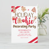Feestelijke Cookie Versiering Feestje of Uitwissel Kaart (Staand voorkant)