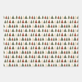 Feestelijke coördinerende kleuren set van 3 inpakpapier vel (Voorkant 3)