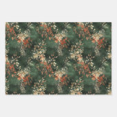 Feestelijke coördinerende kleuren set van 3 inpakpapier vel (Voorkant)