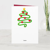 Feestelijke Corgi Decorator Kerst Kaart (Achterkant)